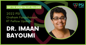 Twitter Card - PSI KT Fellow Update - Dr. Imaan Bayoumi