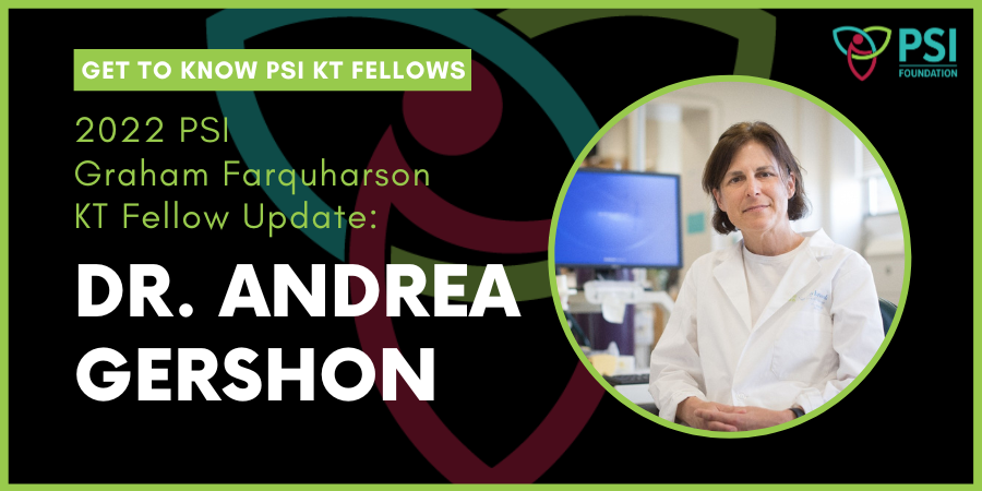 Website Banner - PSI KT Fellow Update - Dr. Andrea Gershon