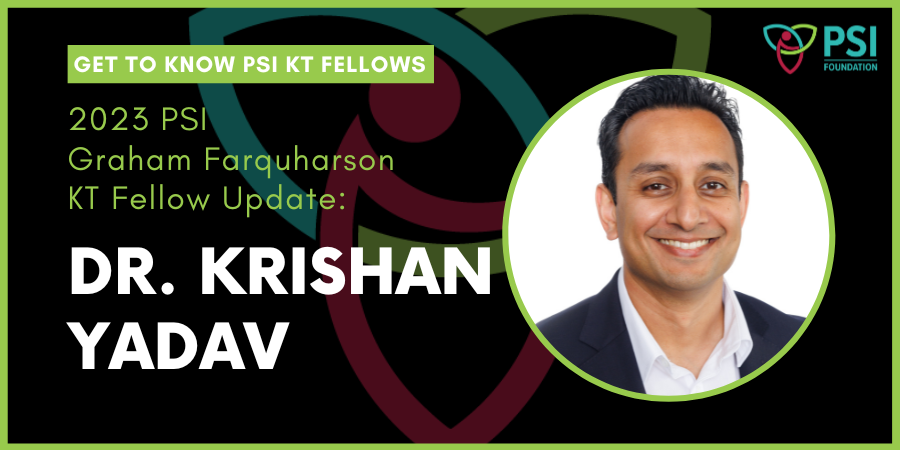 Website Banner - PSI KT Fellow Update - Dr. Krishan Yadav