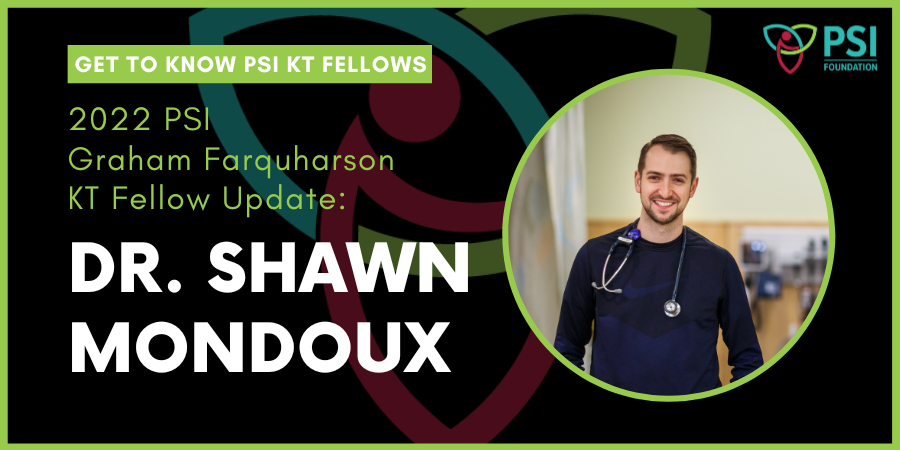 Website Banner - PSI KT Fellow Update - Dr. Shawn Mondoux